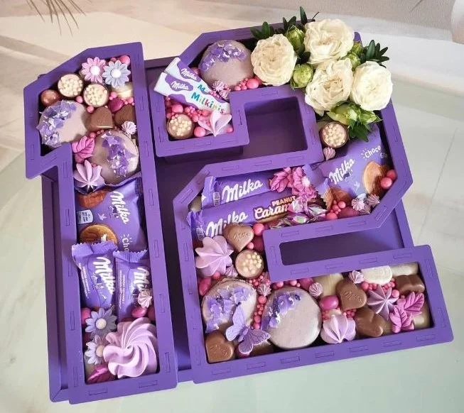 Цифра «12» из Milka